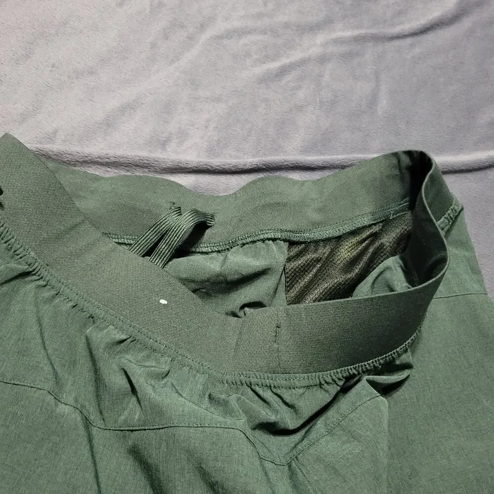 Perry Ellis Sport Shorts Men Large Green 50 UPF Comfort Stretch Athletic Pull On